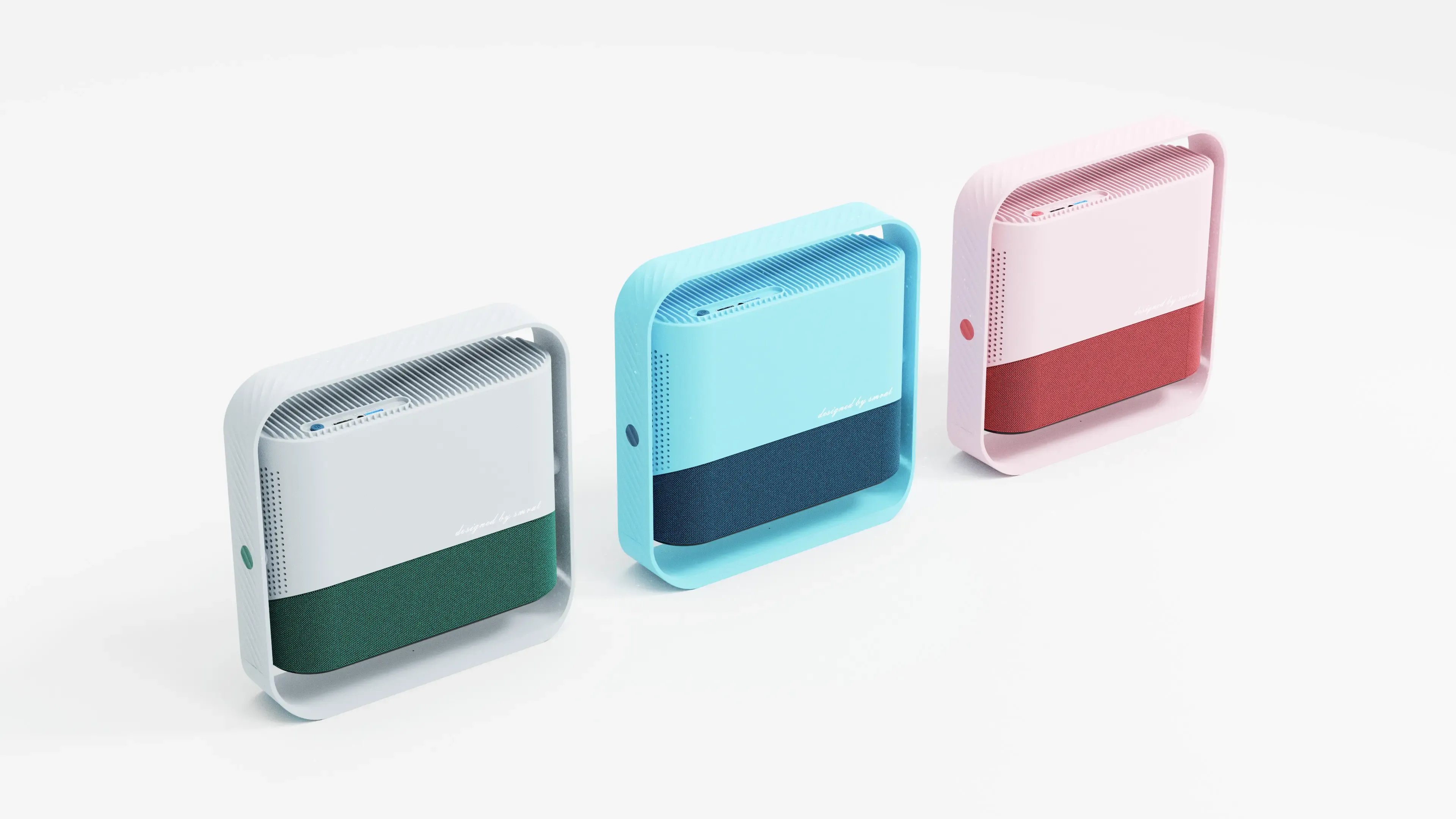 velec LUNA ONE smart projector in multiple color finishes for retail channels