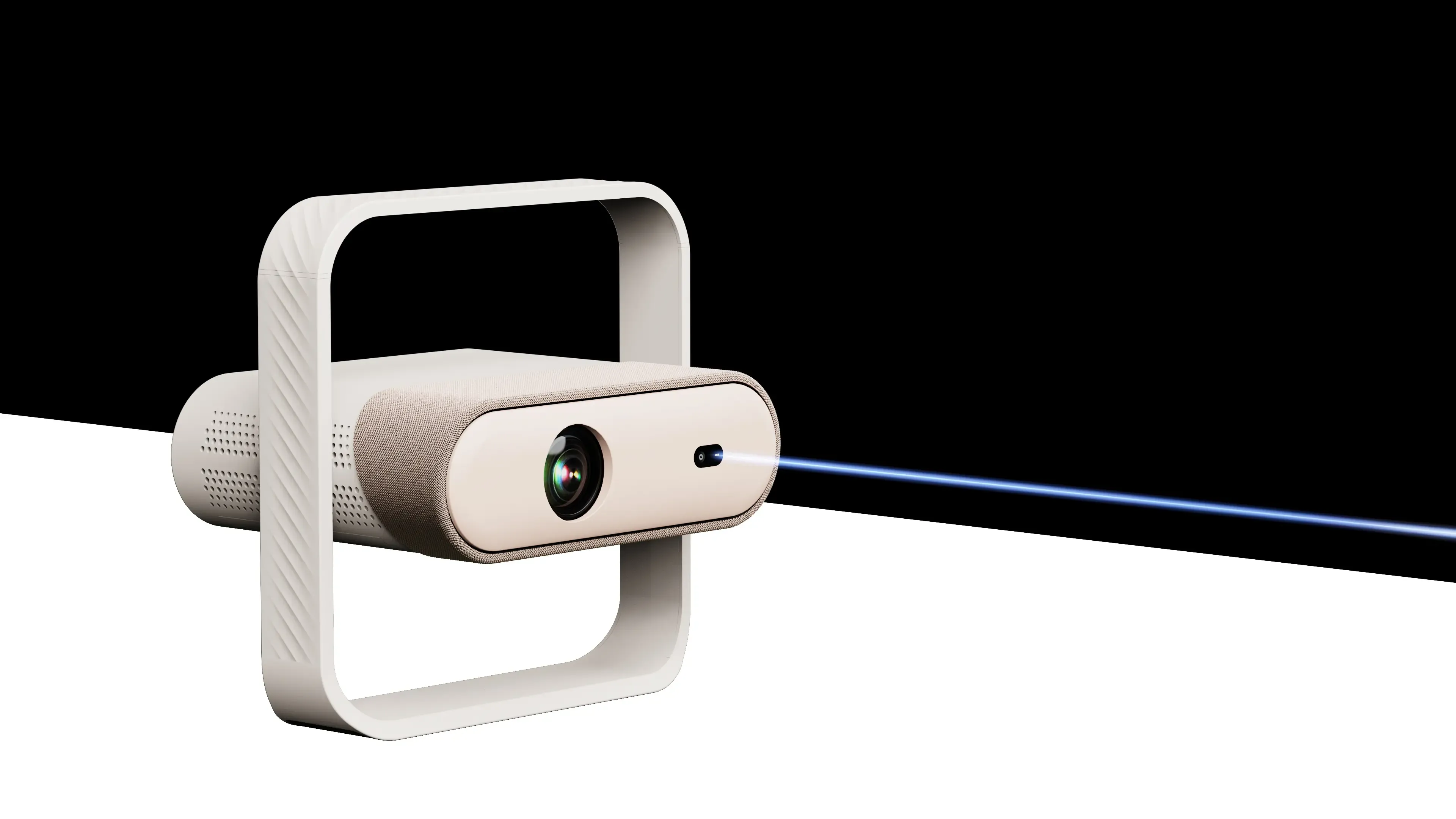 velec LUNA ONE autofocus and automatic keystone correction demonstration