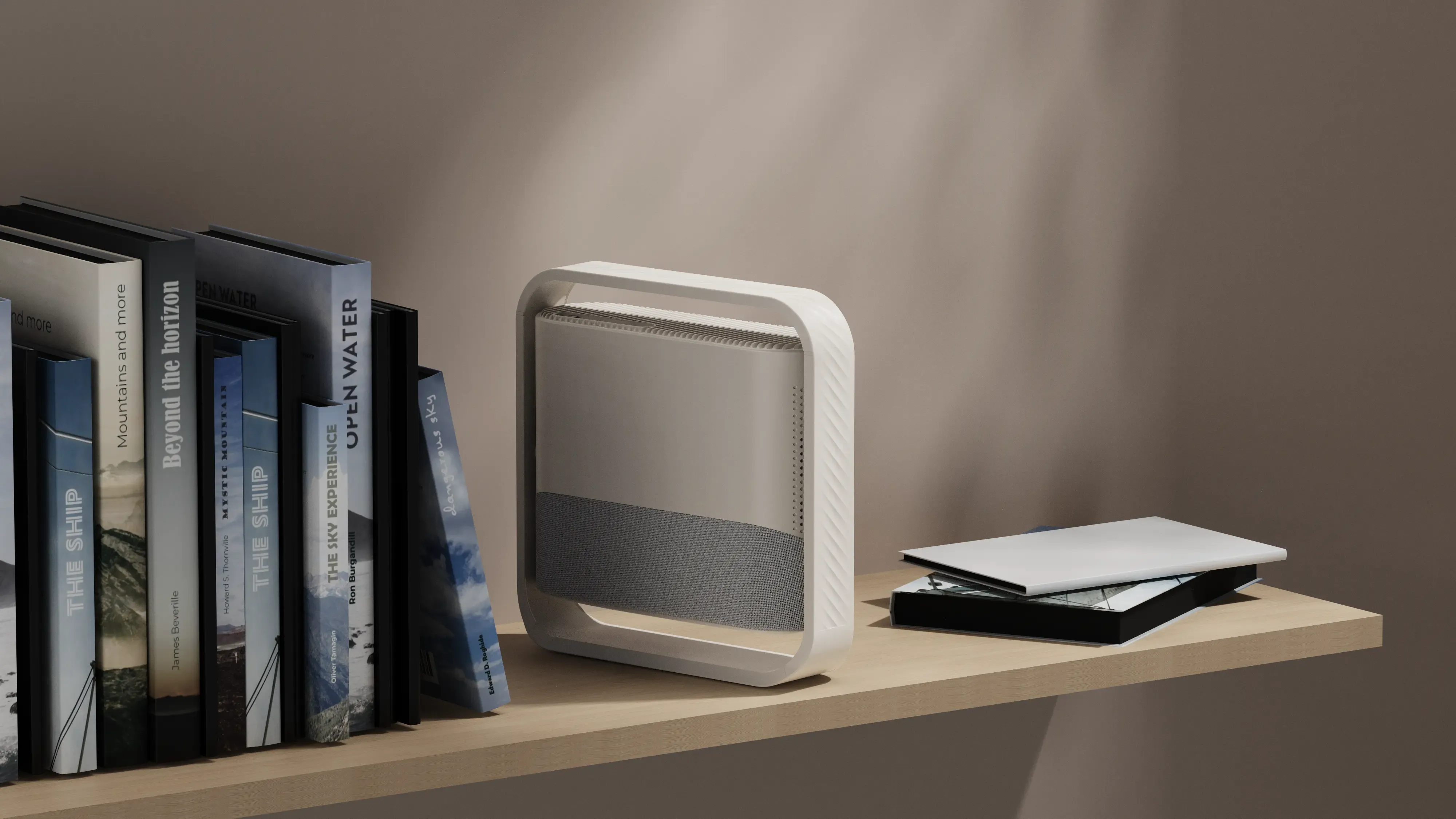 velec LUNA ONE smart 1080P projector with ultra-slim foldable gimbal design